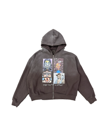 WHAT IS NORMAL ZIP-UP HOODIE
